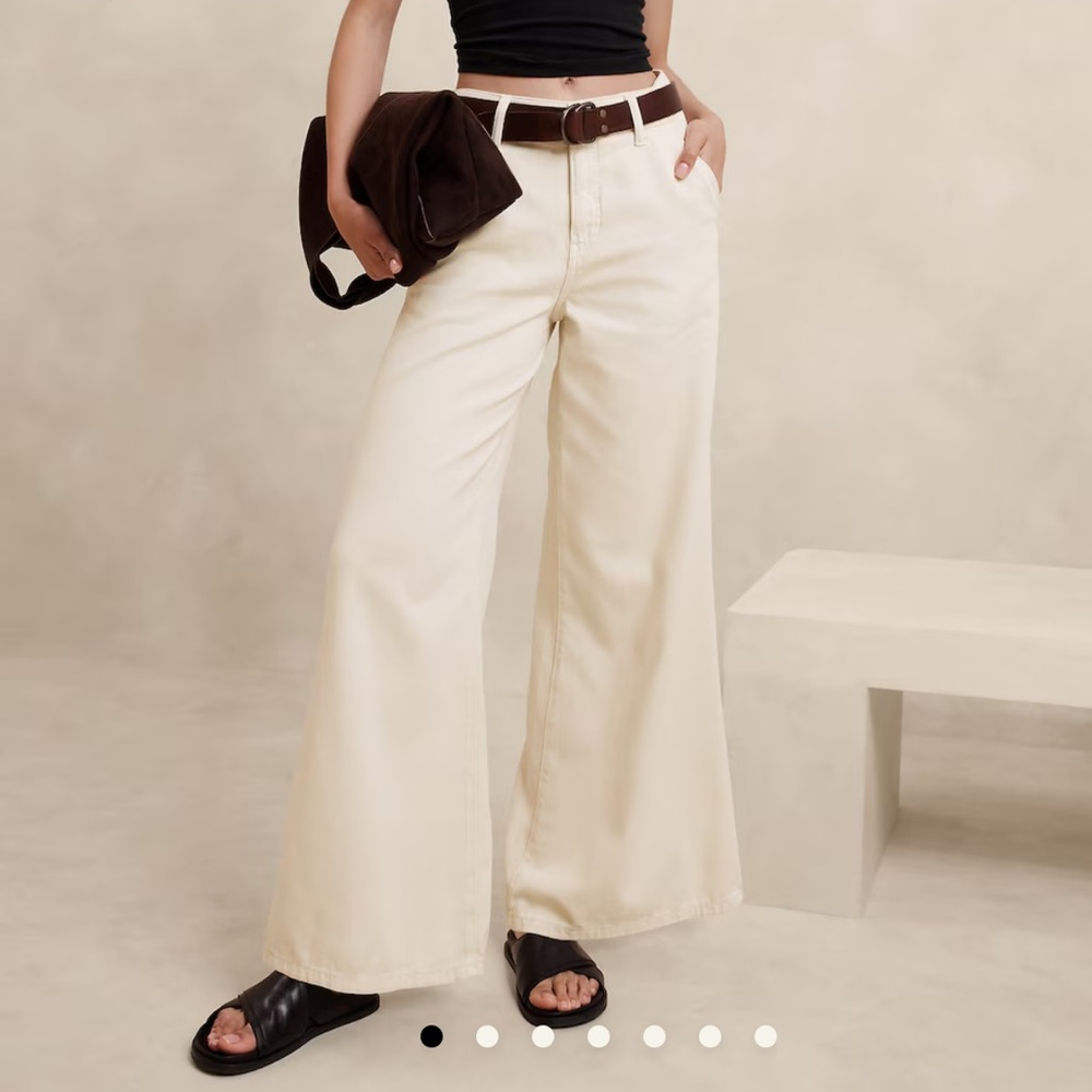 Ultra high-rise wide-leg trouser jean
